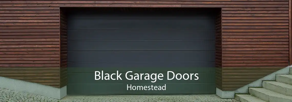 Black Garage Doors Homestead