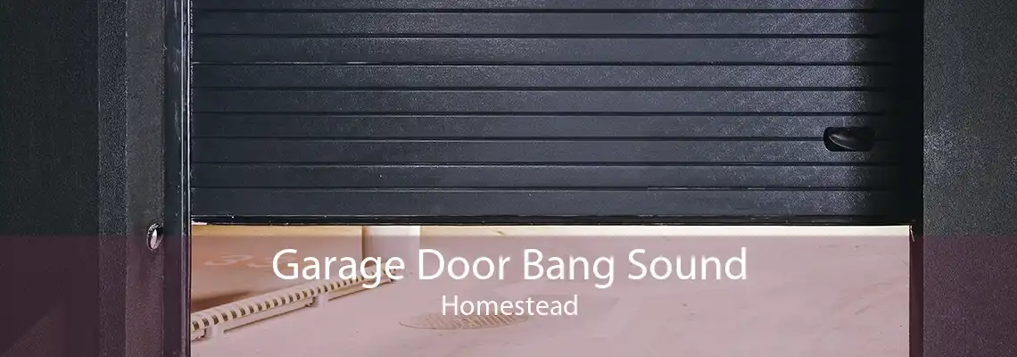 Garage Door Bang Sound Homestead