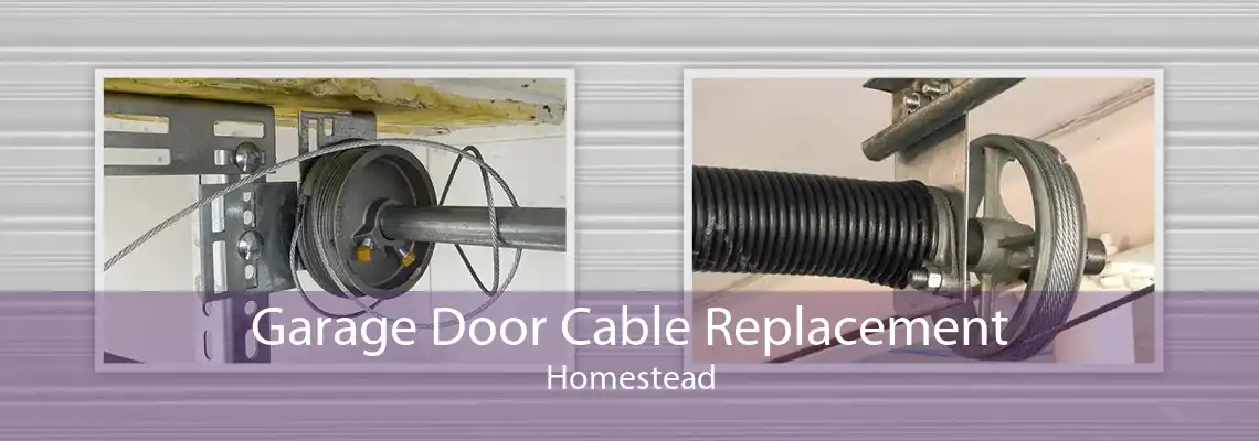 Garage Door Cable Replacement Homestead