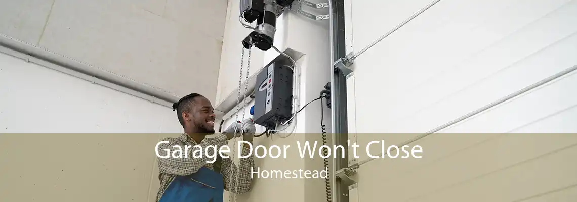 Garage Door Won't Close Homestead