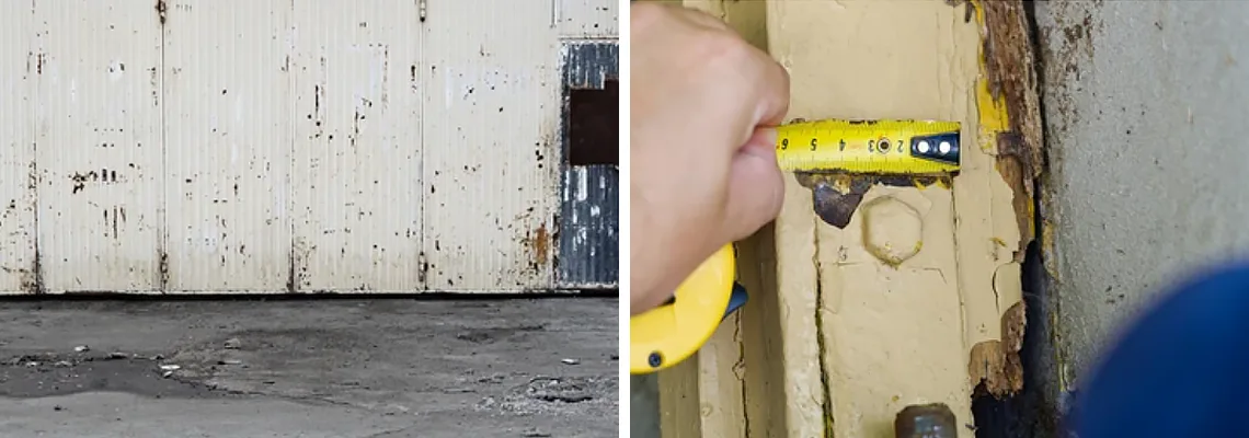 Lift Master Rusty Garage Doors in Homestead